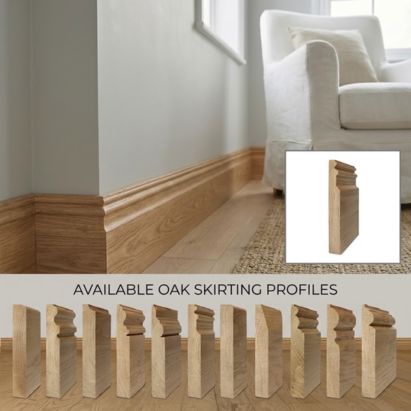 Solid Oak Skirting Boards